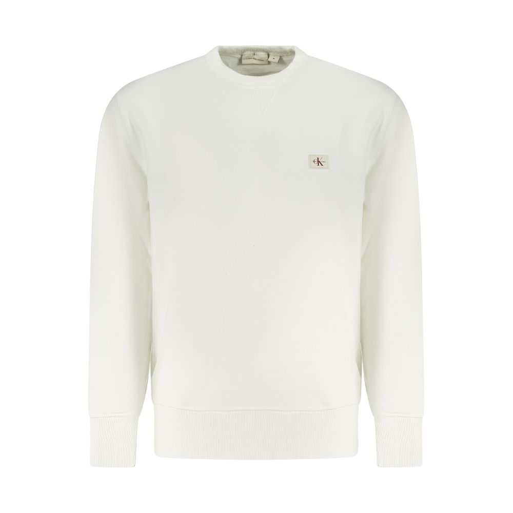 

Белый хлопковый свитер Calvin Klein, White