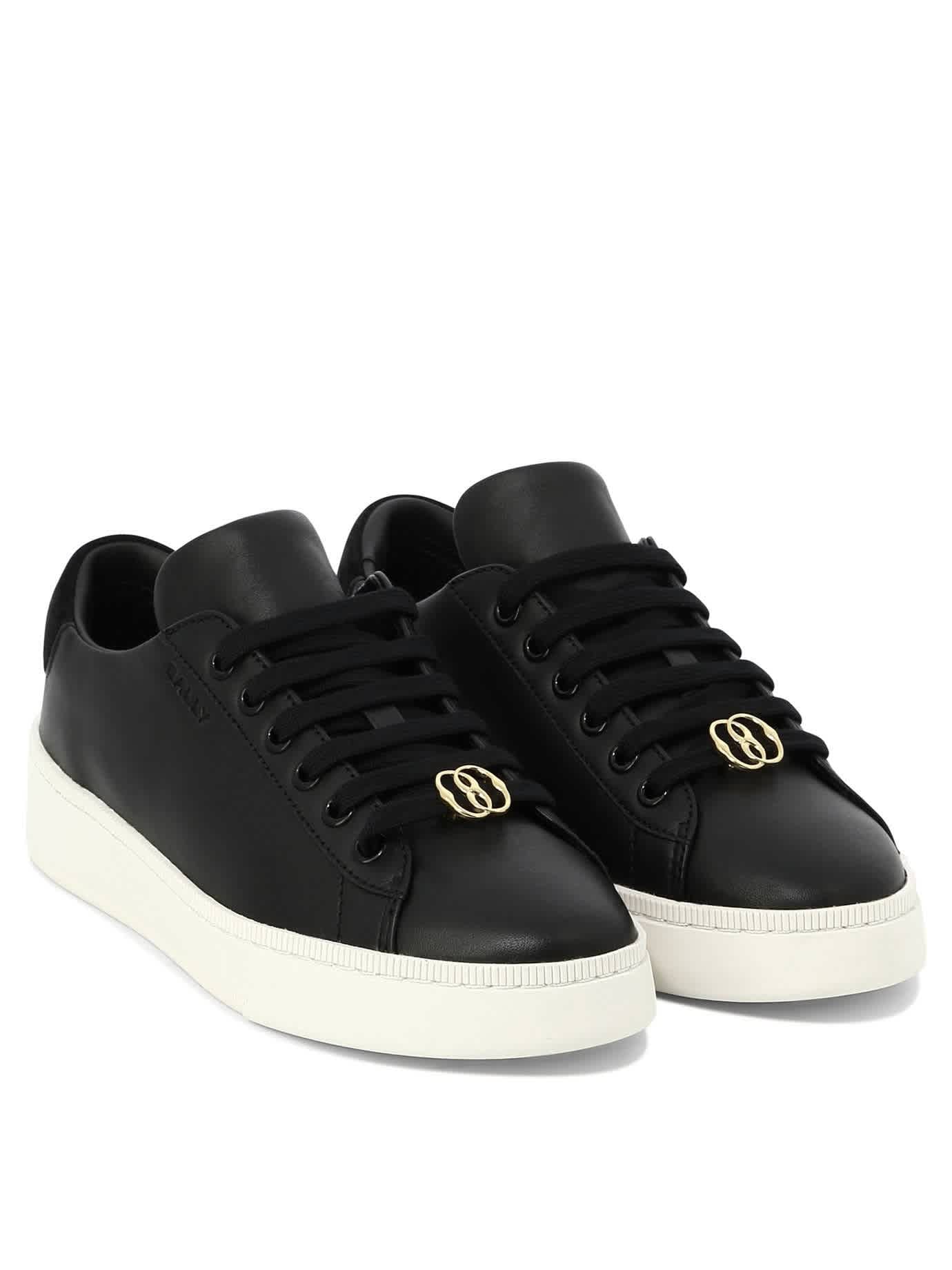 Bally Ryver-W Кроссовки из кожи на низком ходу, черно-белый — фото 2