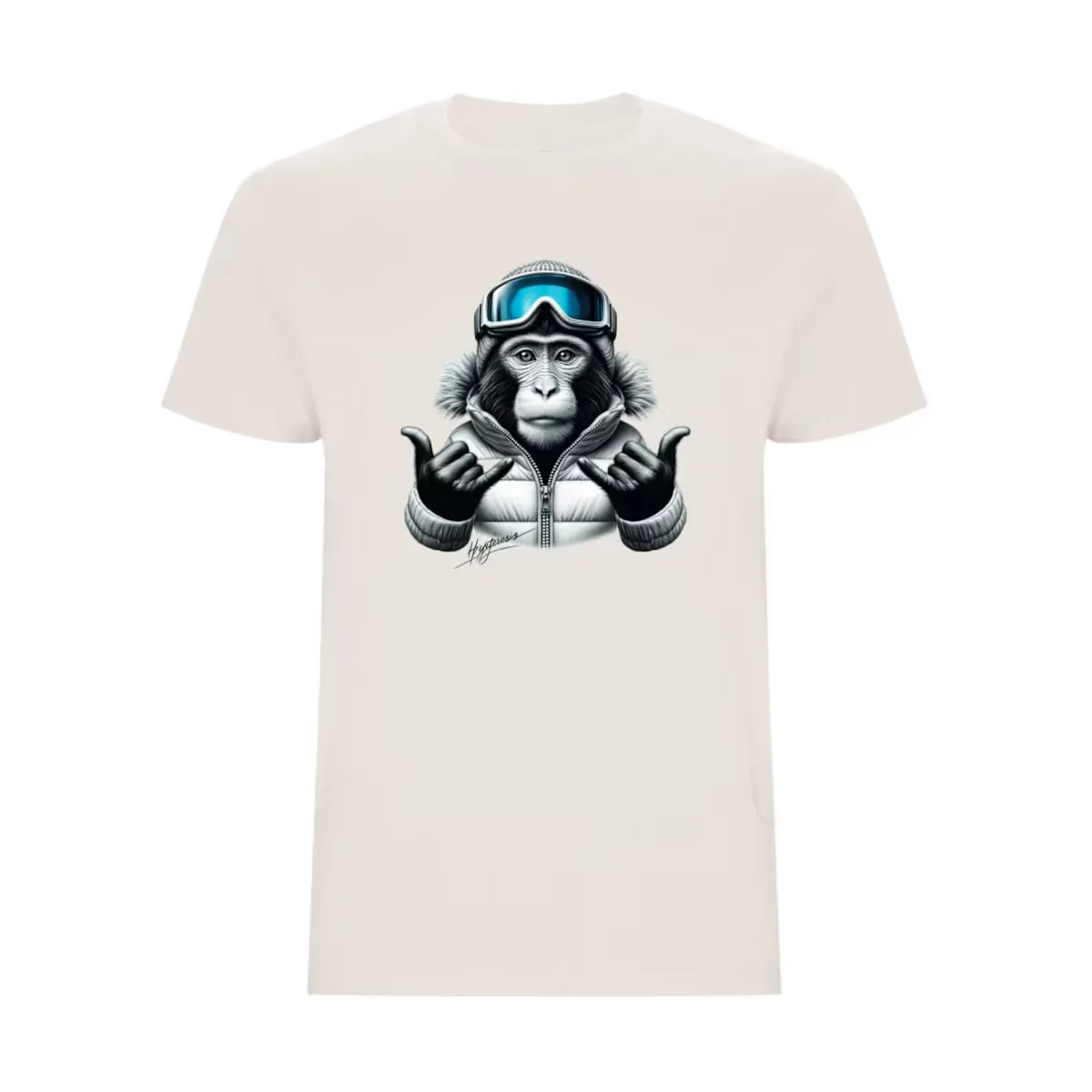 

Футболка унисекс Monkey Surfer Vintage Hysteresis, бежевый