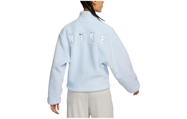 Куртка Nike Sportswear Faux Sherpa, голубой — фото 4