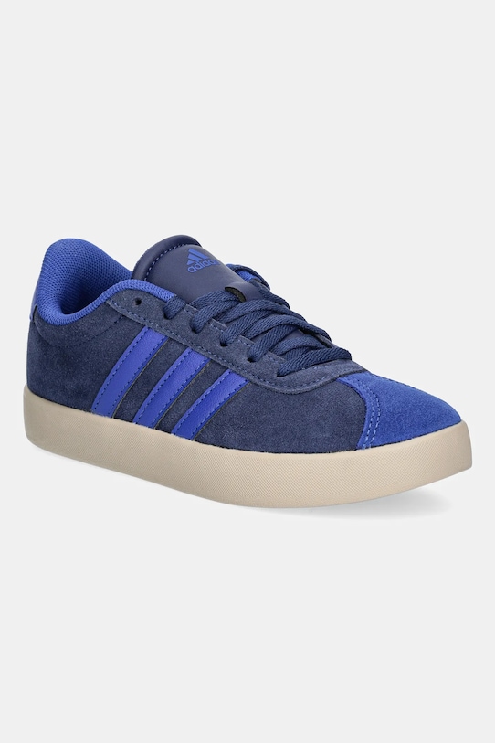 

Детские замшевые кроссовки VL COURT 3.0 Adidas, темно-синий