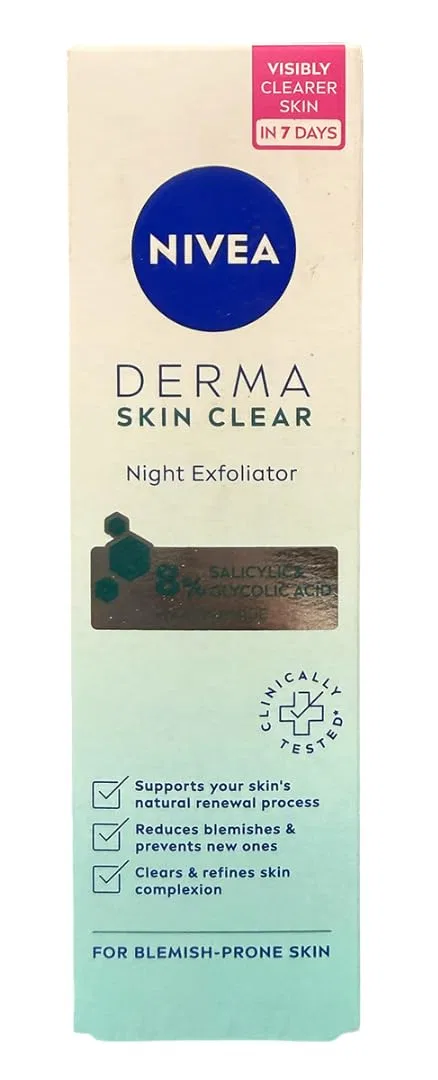 Ночной эксфолиант Nivea Derma Skin Clear 40 мл Nivea