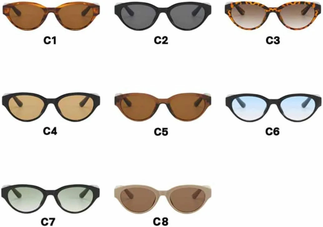 

Солнцезащитные очки с защитой UV400 | Линзы цвета «кошачий глаз» | Для женщин и мужчин, для занятий спортом на открытом воздухе и вождения DSVIGF, Black Gray