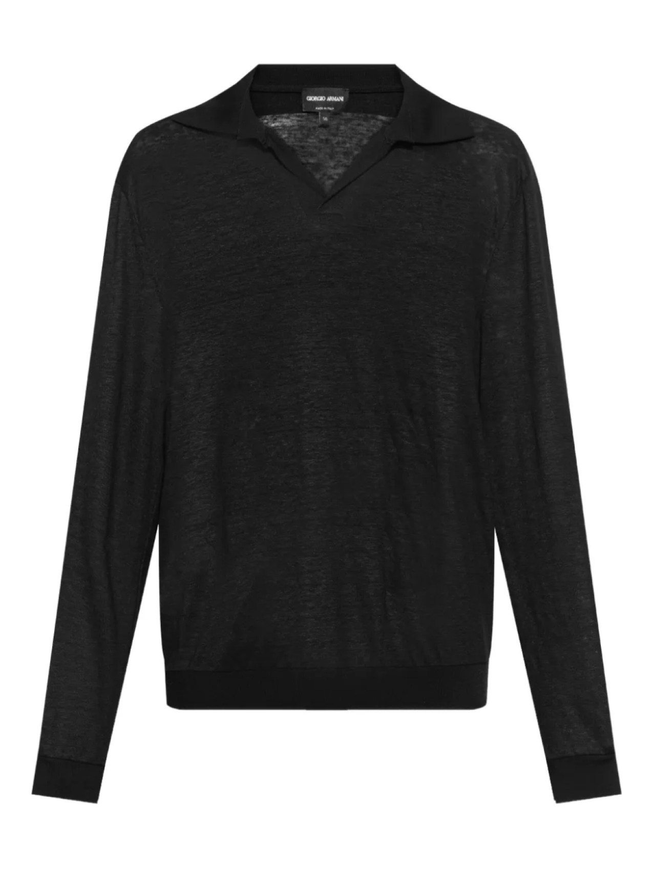 

Giorgio Armani fine-knit Футболка, черный