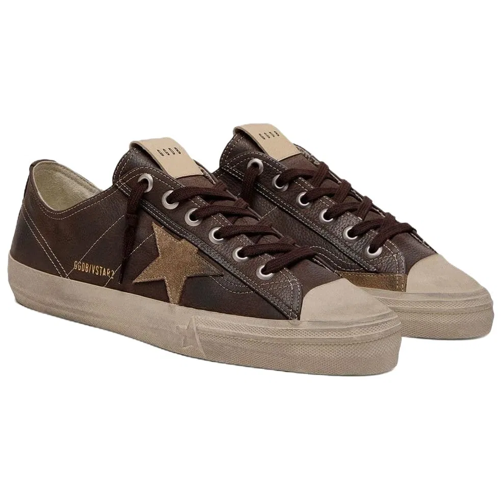 Кеды V Star Low Golden Goose коричневые — фото 4