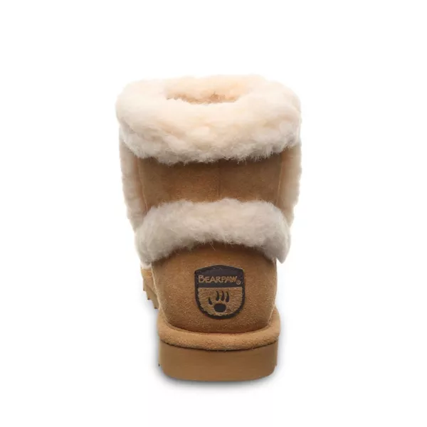 Женские зимние ботинки Kate на шнуровке утепленные комфортные Bearpaw, цвет iced coffee — фото 3