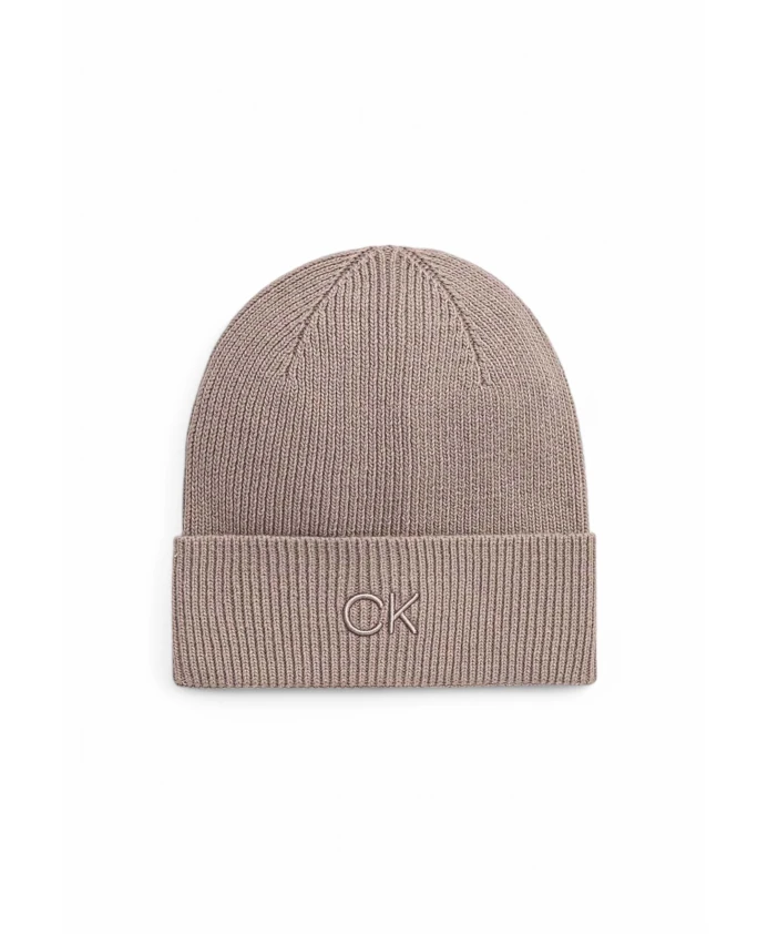 

Бежевая шапка из шерстяной смеси для женщин Calvin Klein, бежевый