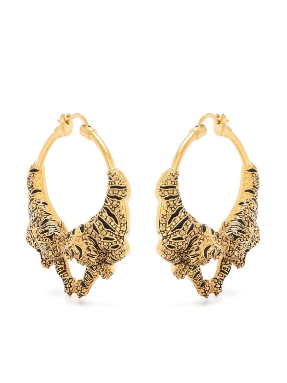 

Декорированные серьги-кольца Roberto Cavalli, золотой