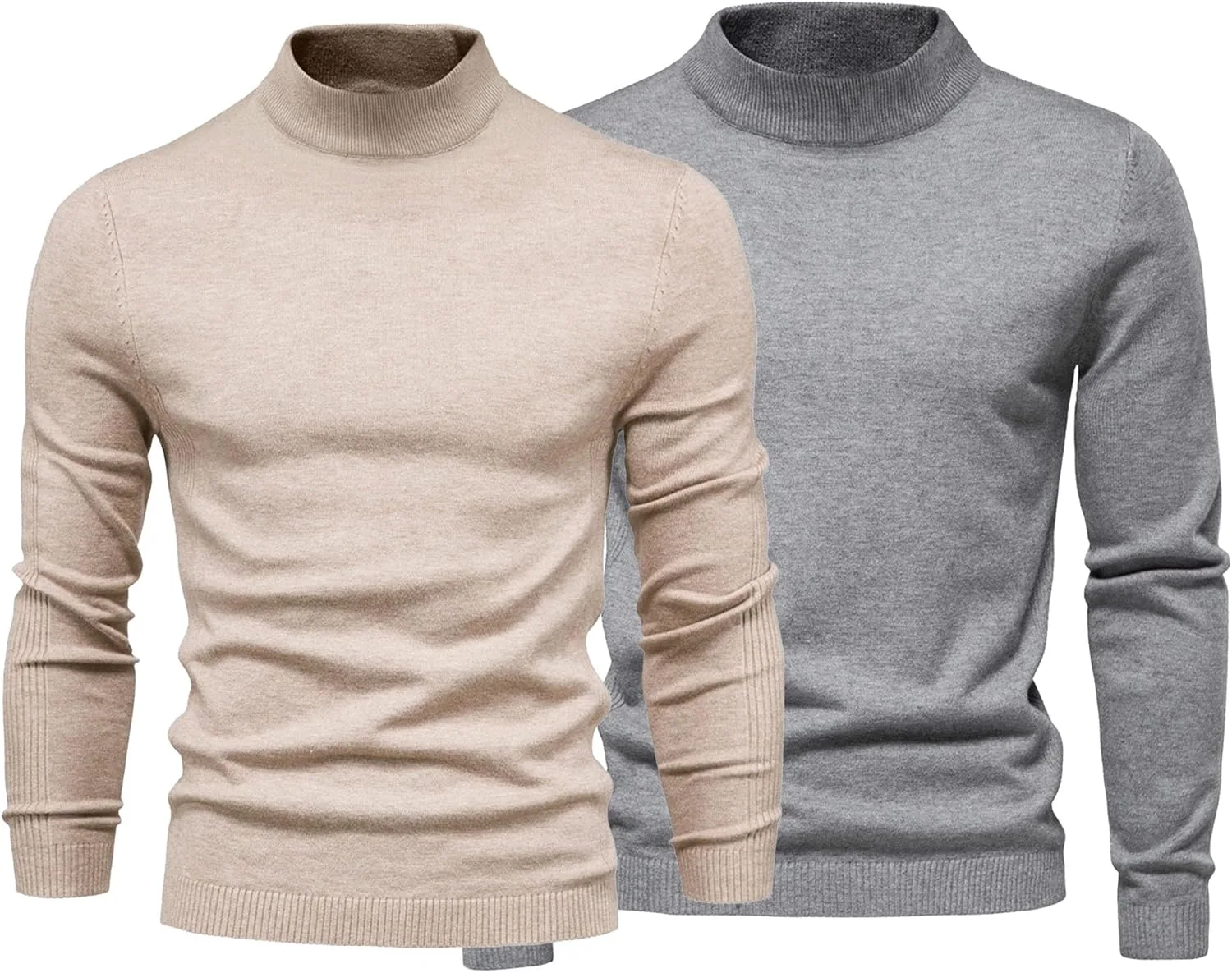 

2 упаковки мужских водолазок Slim Fit Maiyifu-GJ