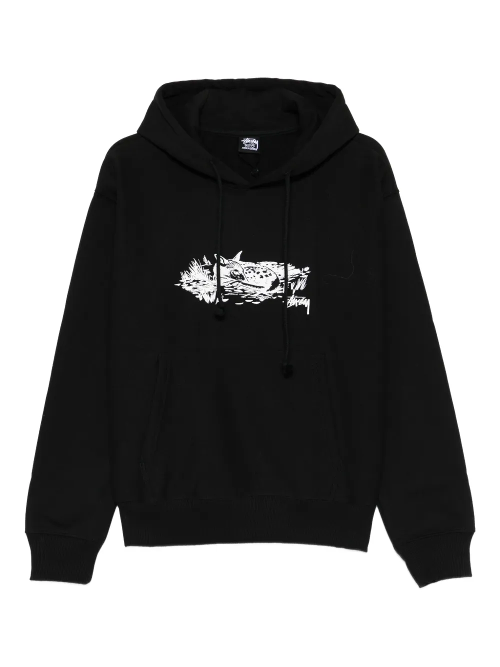 

Худи с графическим принтом Stüssy, черный