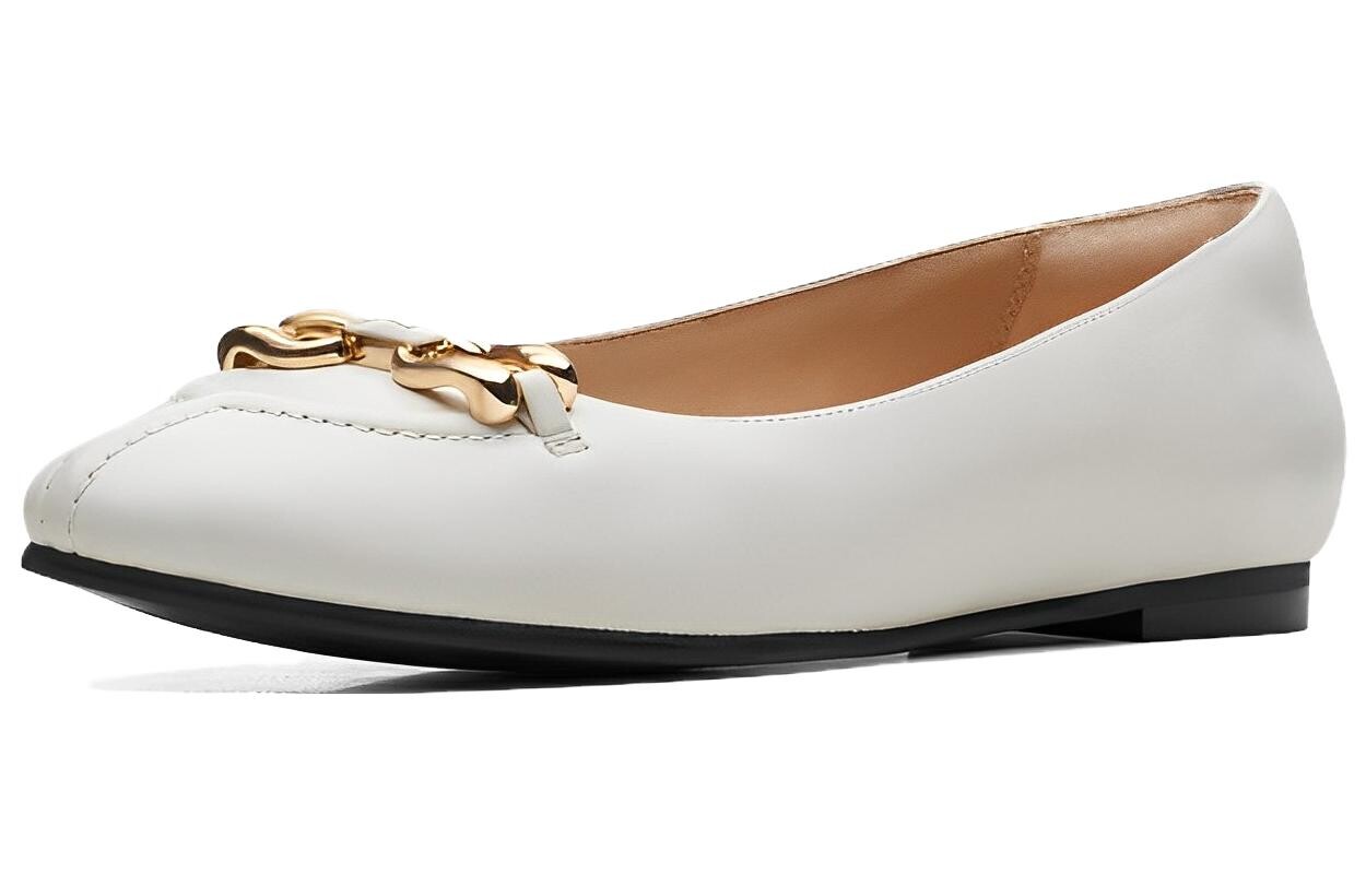 Женская повседневная обувь Женские низкие белые Clarks — фото 2
