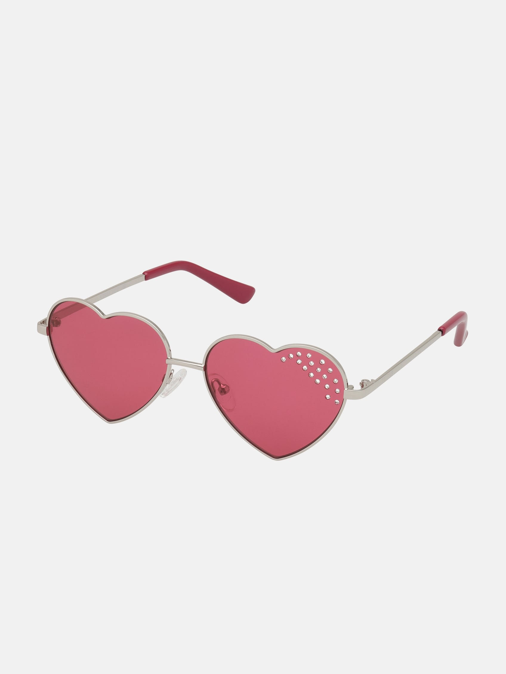 

Солнцезащитные очки Metal Heart Guess Factory, темно-розовый