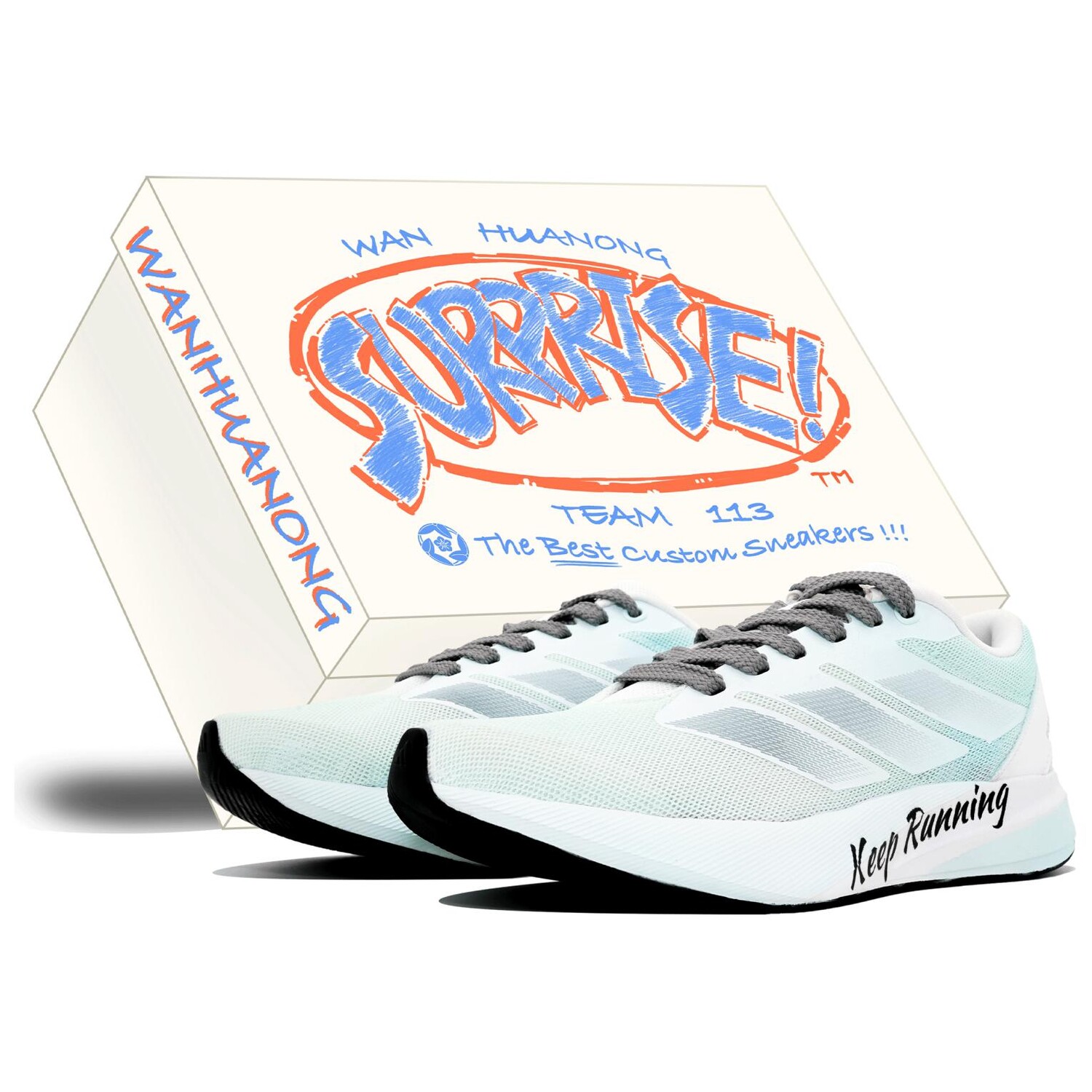 

Кроссовки Duramo RC Running Unisex Low-top Белые/черные Adidas