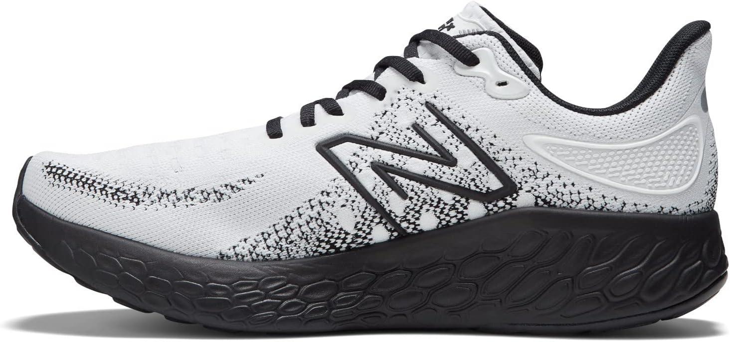 Мужские кроссовки New Balance Fresh Foam X 1080 V12 без шнурков, белый/черный — фото 4