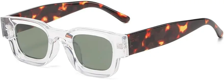 

Солнцезащитные очки UV400 — конфетные цвета, маленькая оправа, для женщин и мужчин, для бега и занятий спортом на открытом воздухе UYPTK, Clear Dark Green