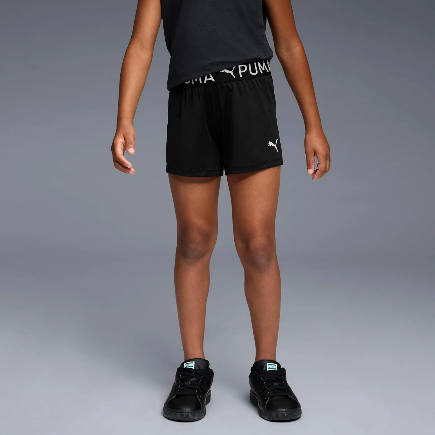 Шорты Puma Girls' Active Essentials Performance Short, черный — фото 4