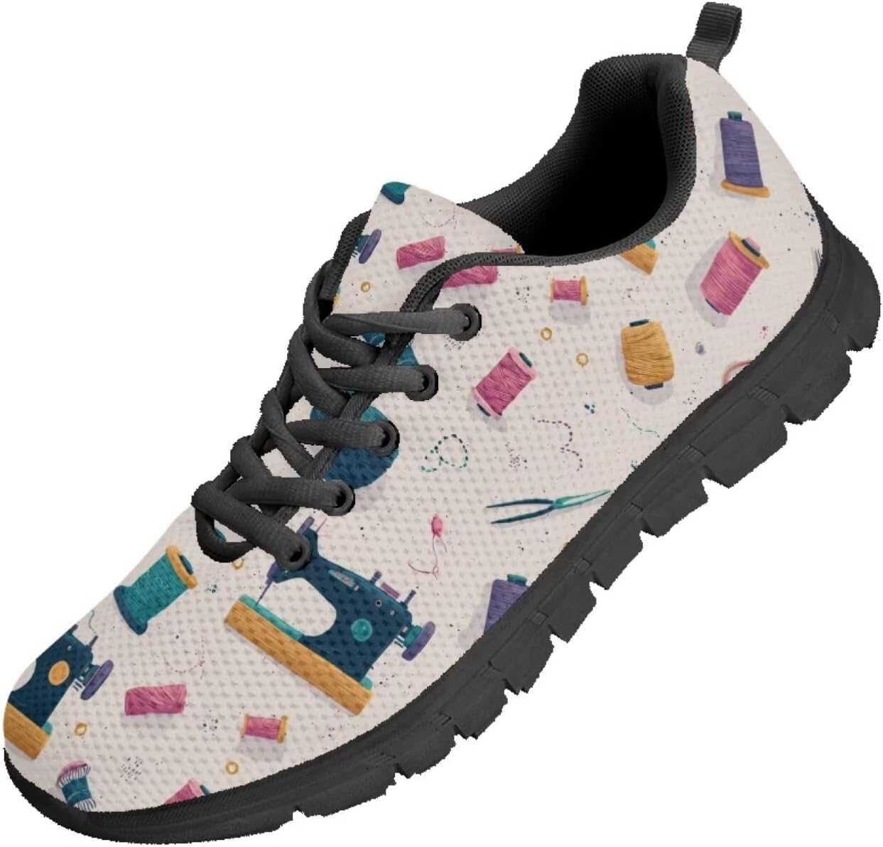 

Мужские кроссовки Funnydude Funny Print для бега, осенние удобные легкие кроссовки для тренировок, Cartoon Sewing Machine