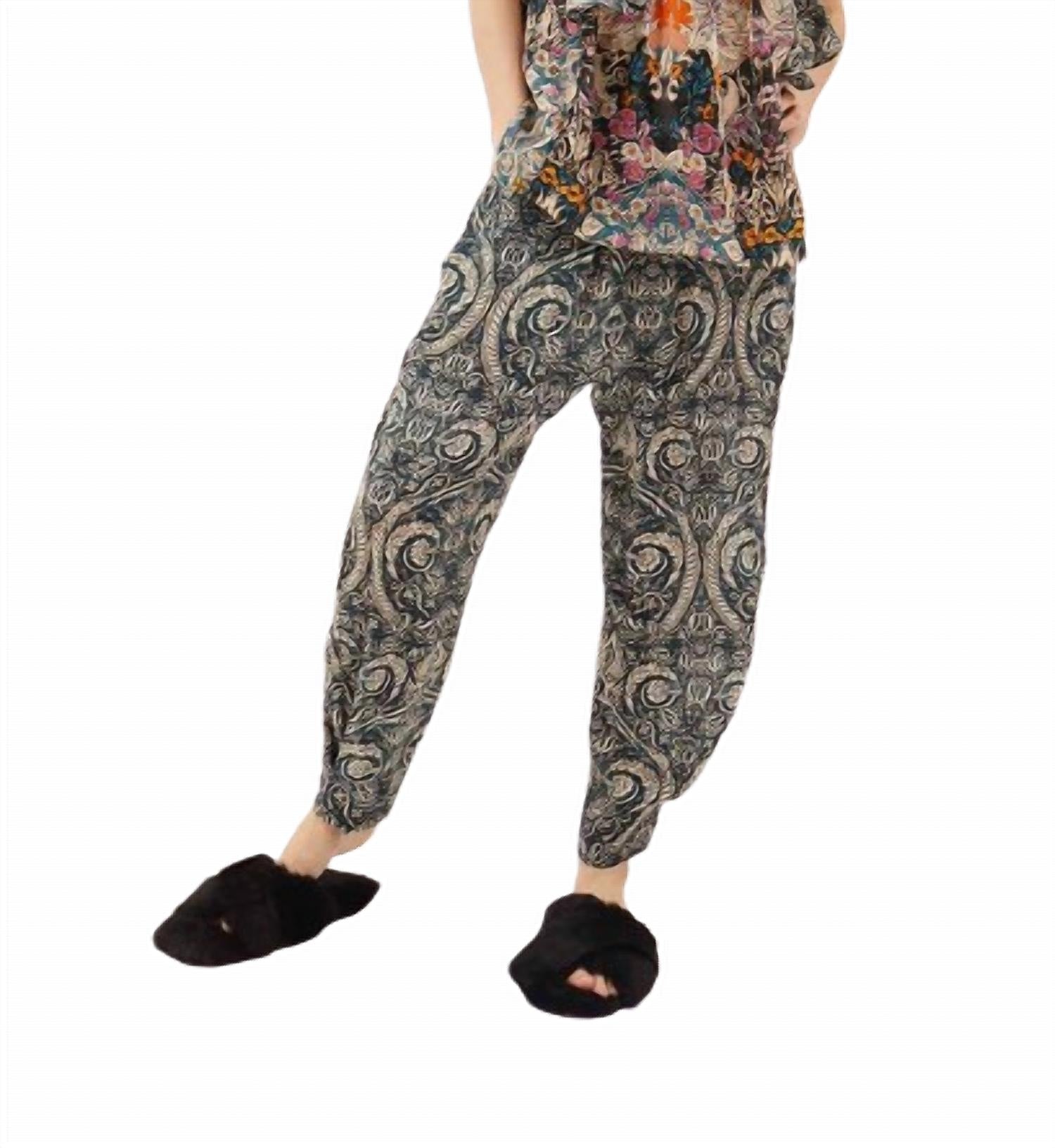 

Брюки Besalu Floral In Mix 2 Green Maria Cher