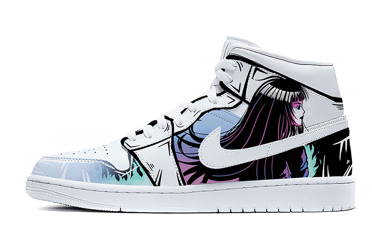 

Кроссовки Air JORDAN 1 Vintage Basketball Shoes Women's High-Top Black White