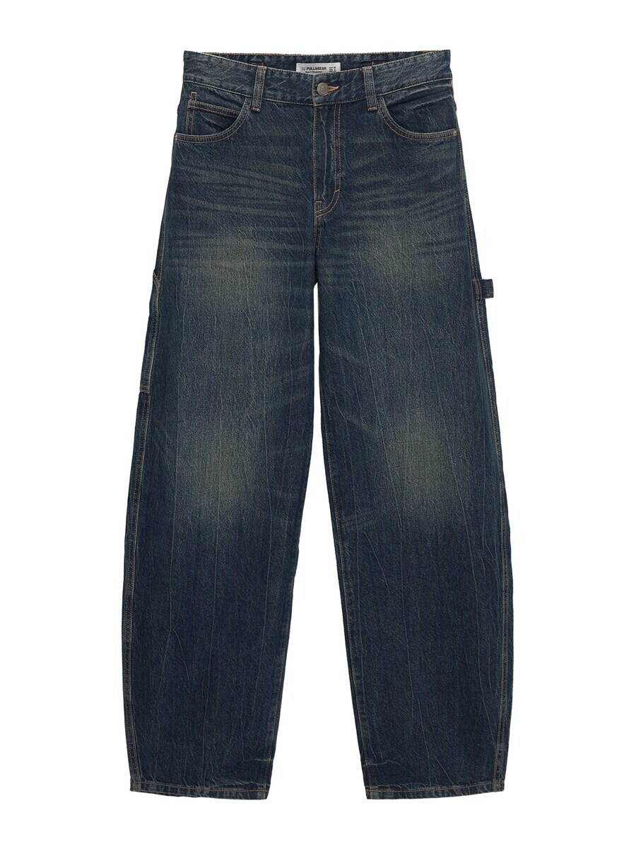 

Джинсы Pull&Bear Loose fit Jeans, темно-синий