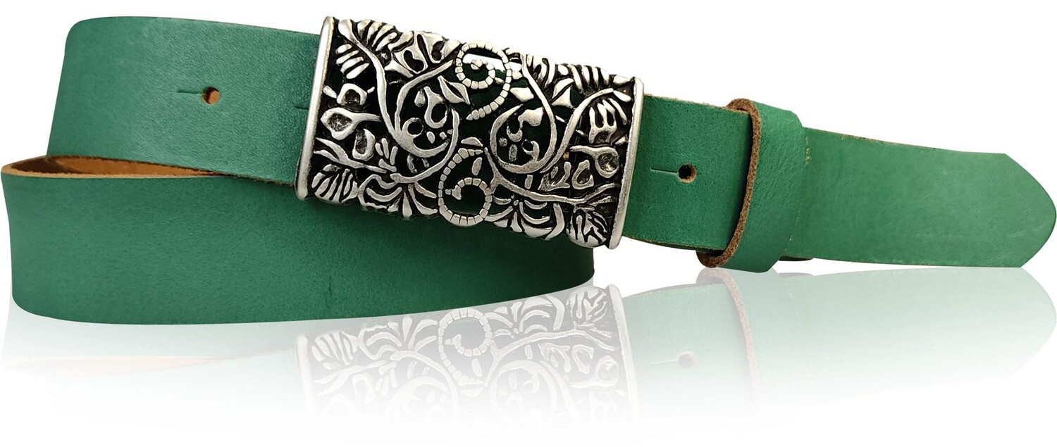 

Кожаный ремень FRONHOFER, цвет Jade