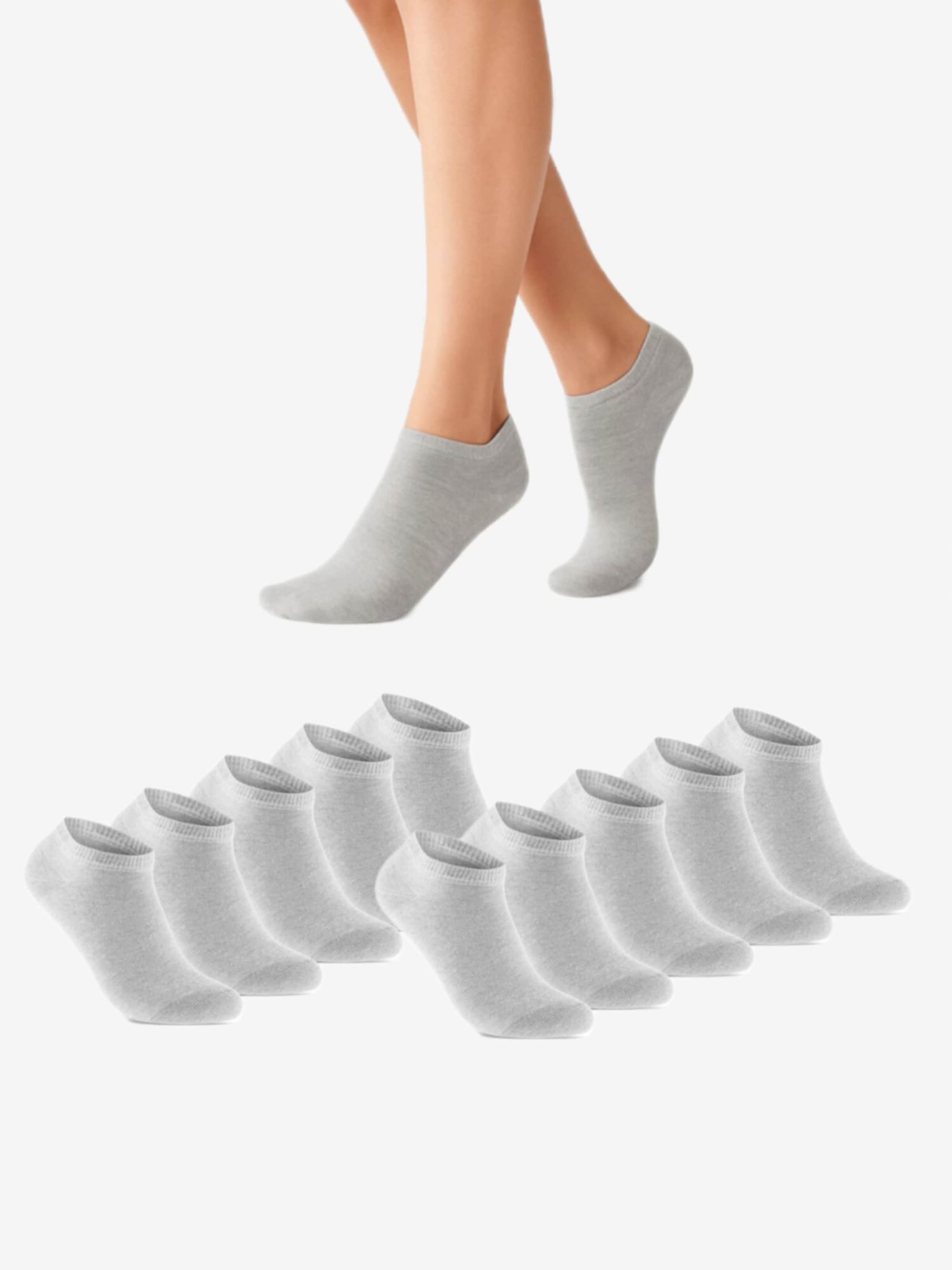 

NERS Носки до щиколотки 'Nida' в сером цвете