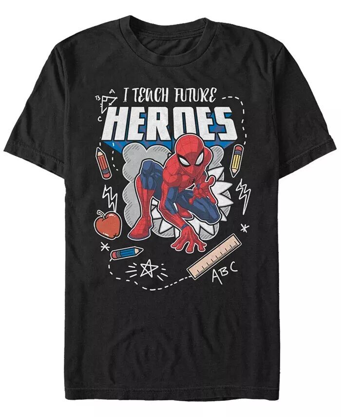 

Футболка с коротким рукавом для мужчин Marvel Spider-Man I Teach Future Heroes Fifth Sun, черный