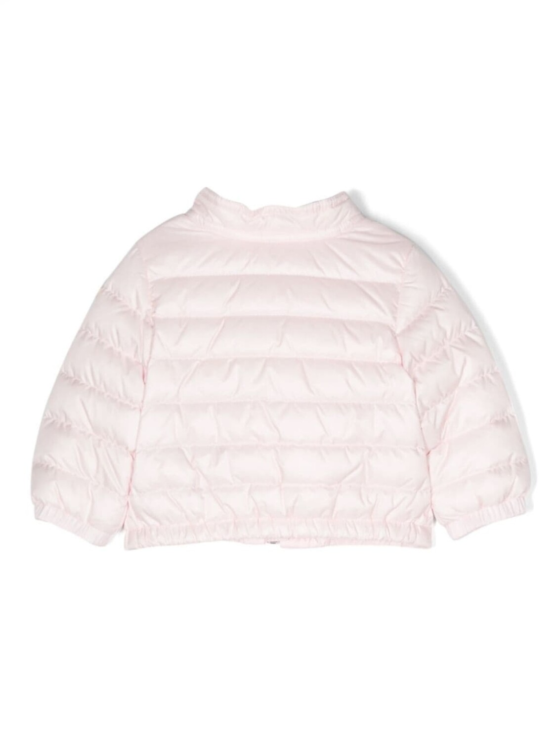 Moncler Enfant стеганая куртка Lans с нашивкой-логотипом, розовый — фото 2