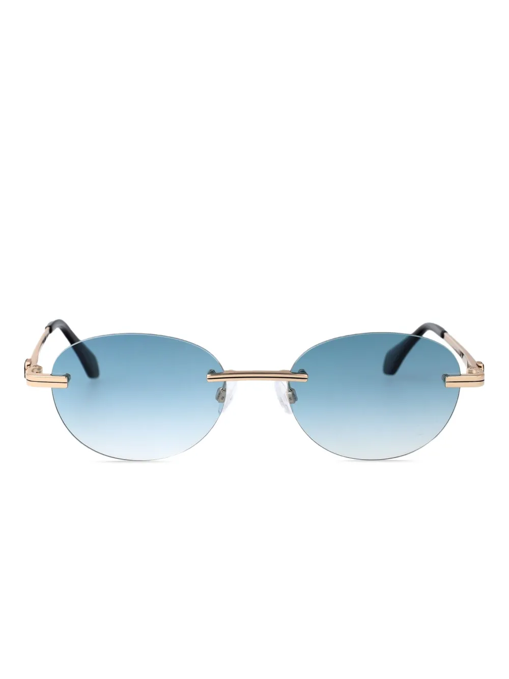 

Солнцезащитные очки Crystal в овальной оправе Palm Angels Eyewear, золотой