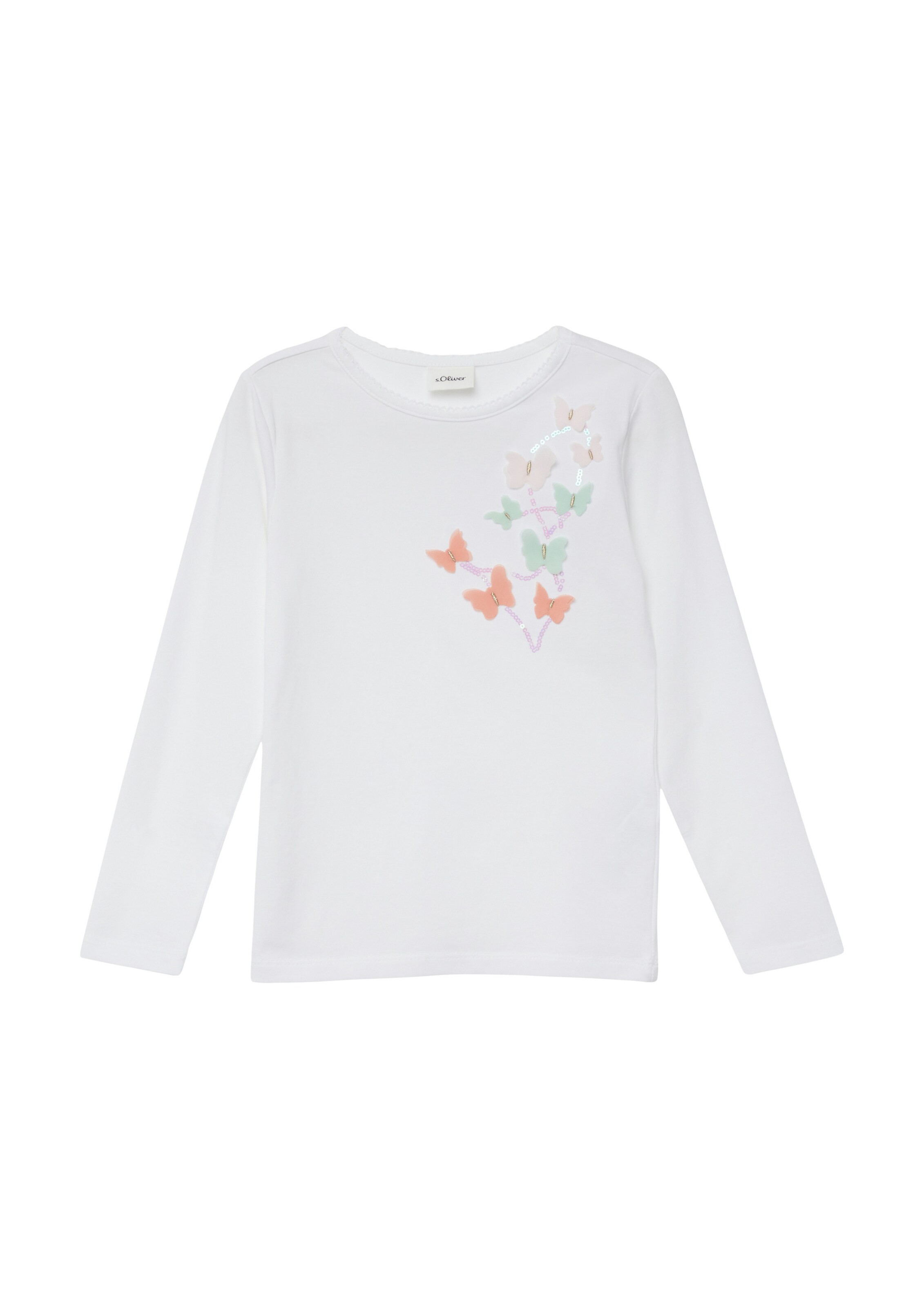 

s.Oliver Лонгслив в белом цвете