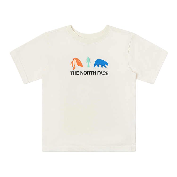 THE NORTH FACE Casual Sportswear SS25 Dune White/Moon Shadow Gray для детей 3-7 лет — фото 3