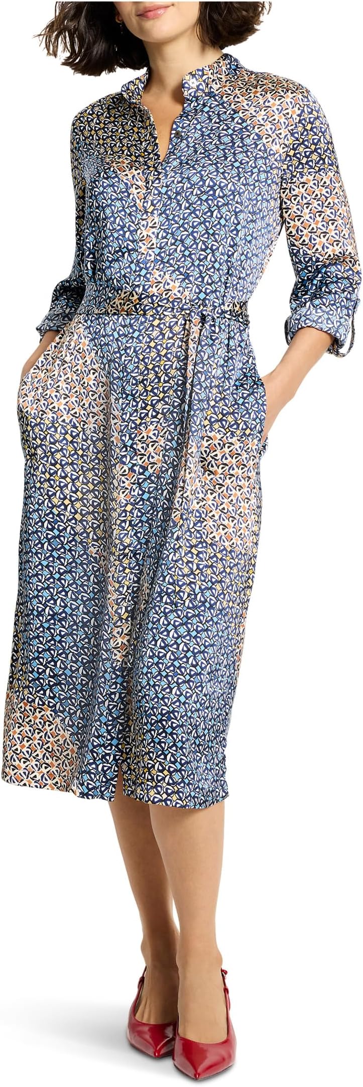 

Платье NIC+ZOE Monogram Mix Blair Dress, цвет Blue Multi