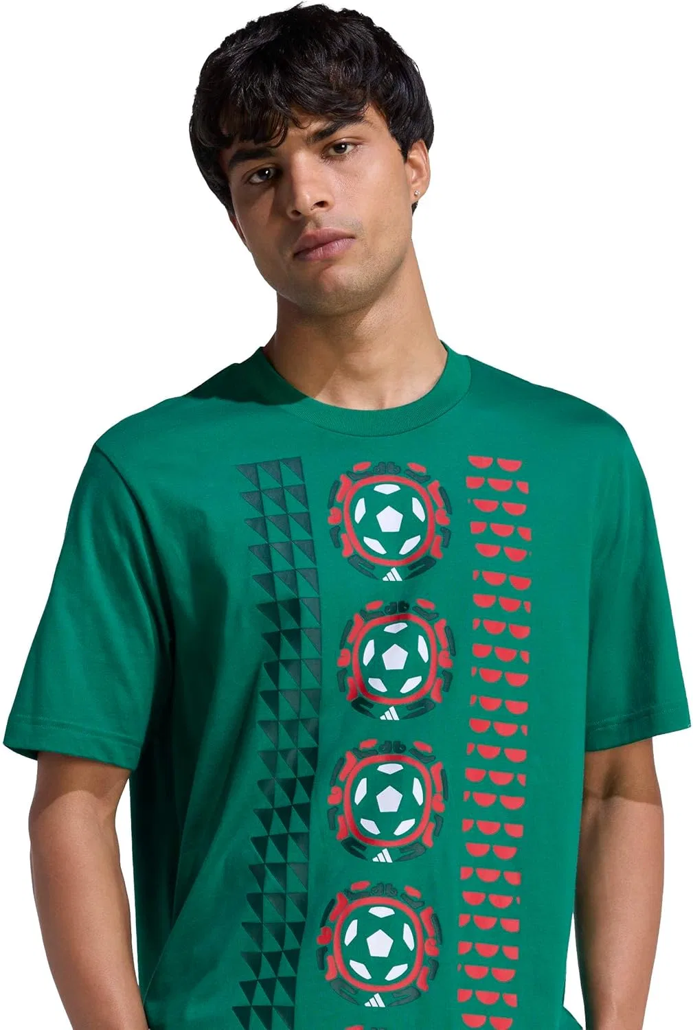 Футболка Alphaskin, adidas, Bold Green/Mexico — фото 4