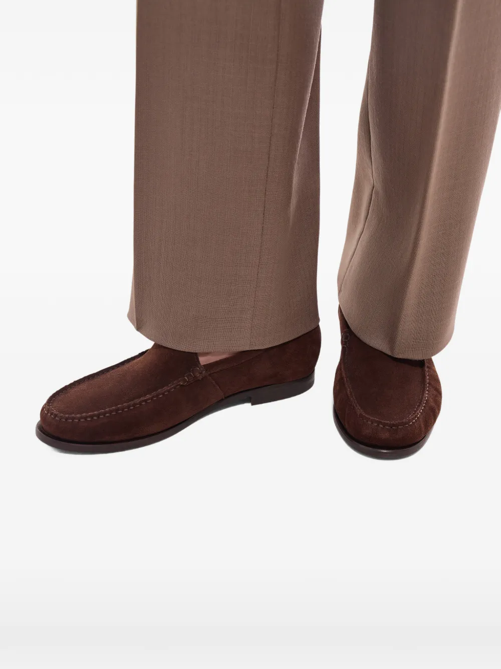 Замшевые лоферы Fursac, коричневый — фото 4