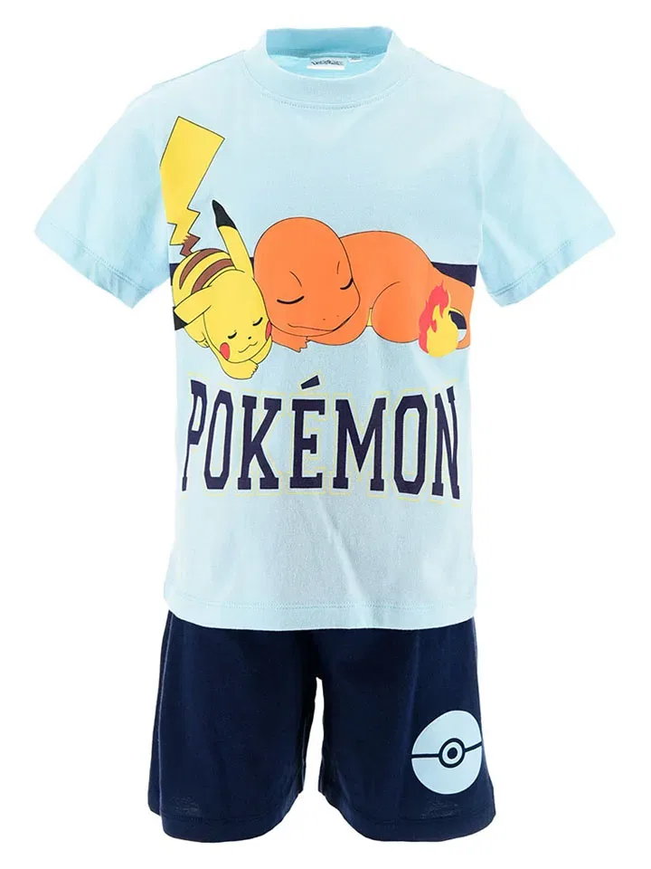 Пижама хлопковая Pokémon, светло-синий/темно-синий