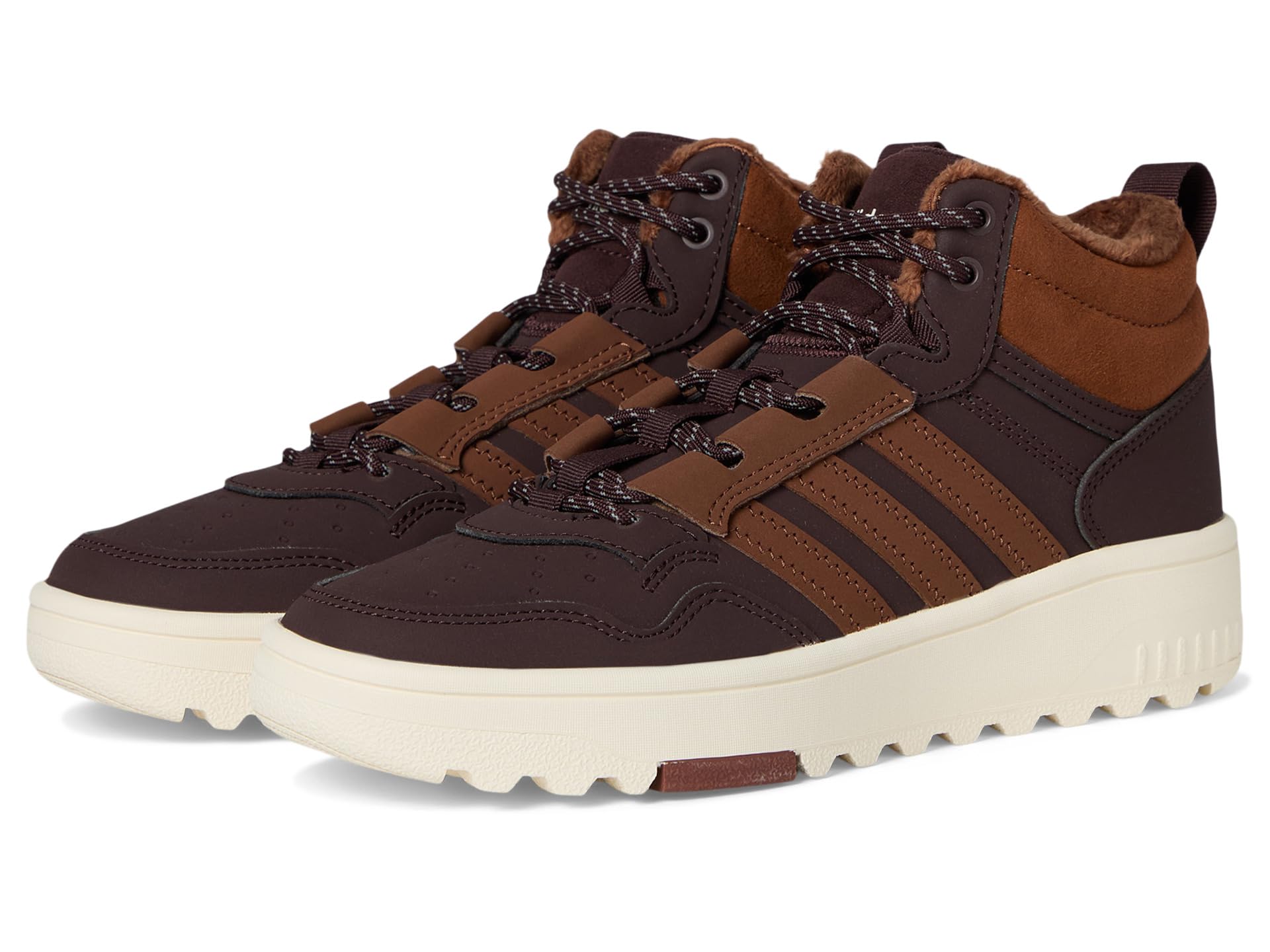 

Кроссовки adidas Kids Hoops 4.0 Mid Top Shoes, цвет Shadow Brown/Supplier Colour/Off White
