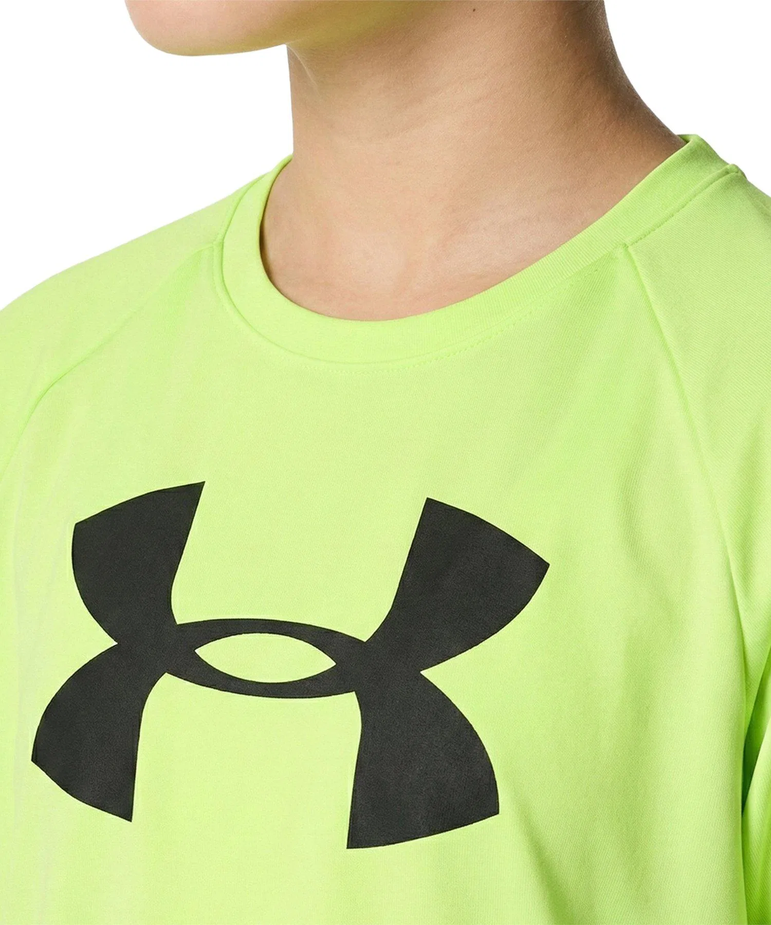 Детская футболка с логотипом UNDER ARMOUR UA Tech светло-серая — фото 4