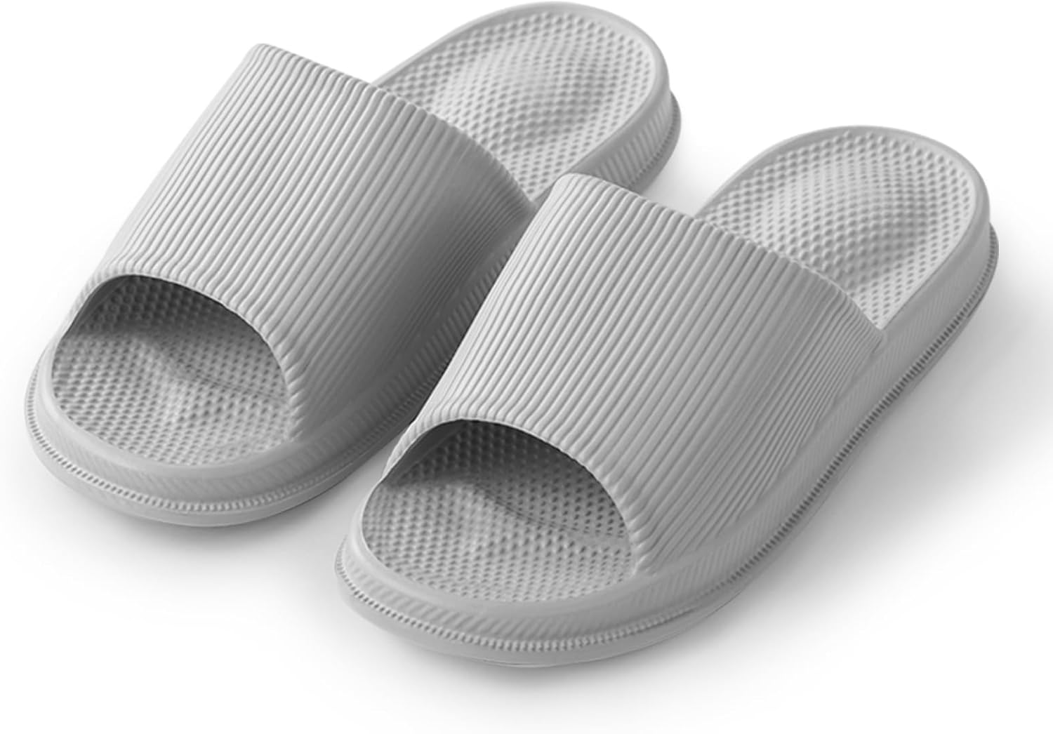 

Тапочки utune с массажной подошвой, нескользящие, женские летние для ванной, для дома, с антибактериальной мягкой подошвой из ЭВА, мужские, серый