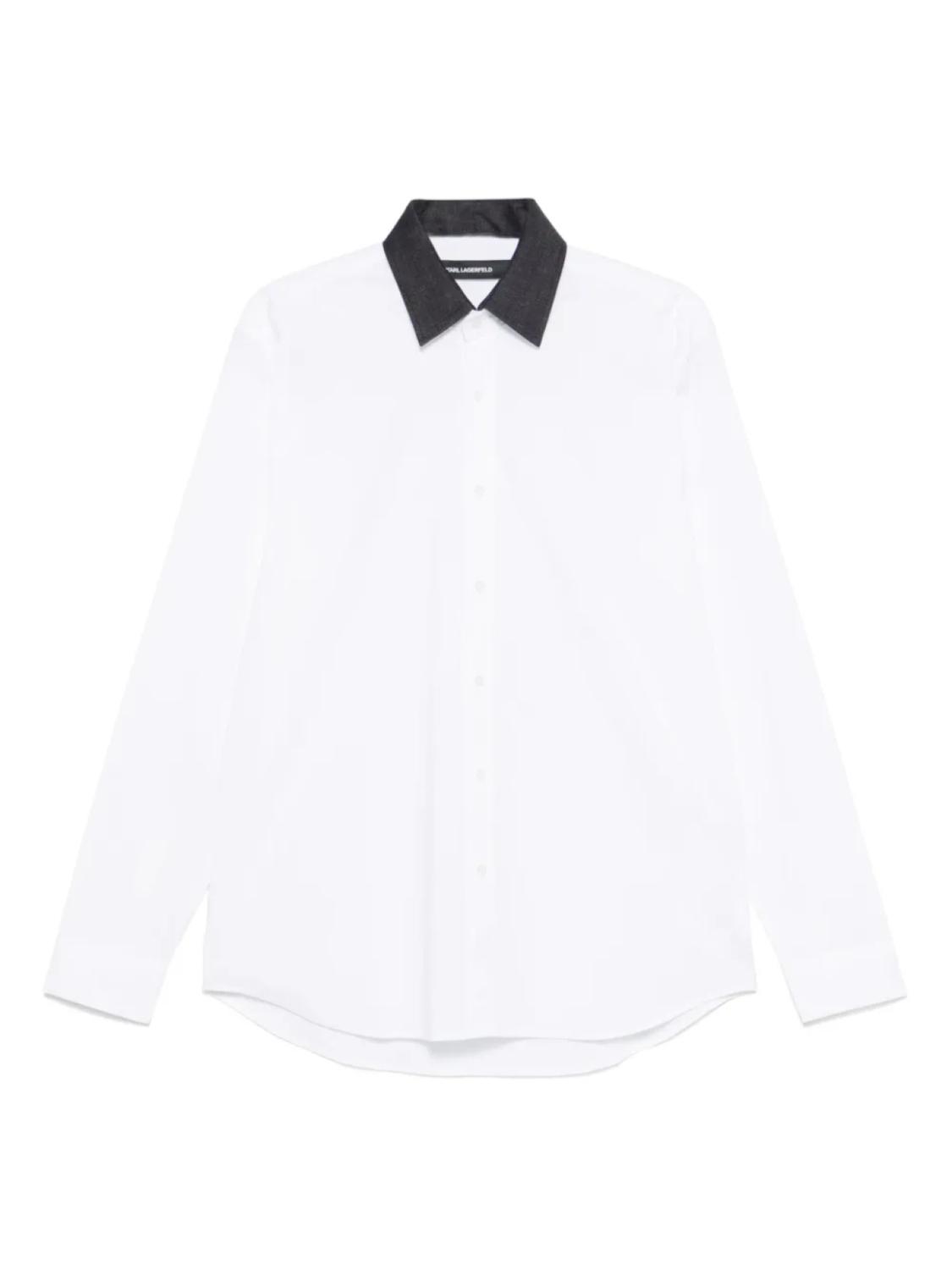 

Рубашка с контрастным воротником Karl Lagerfeld, белый