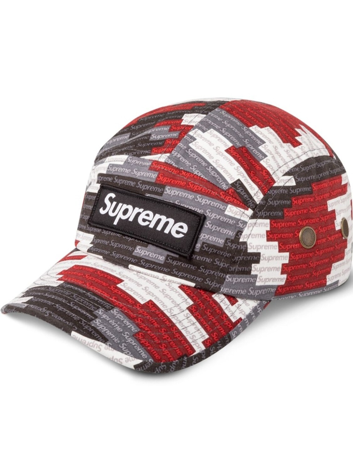 

Кепка в стиле милитари Supreme, красный