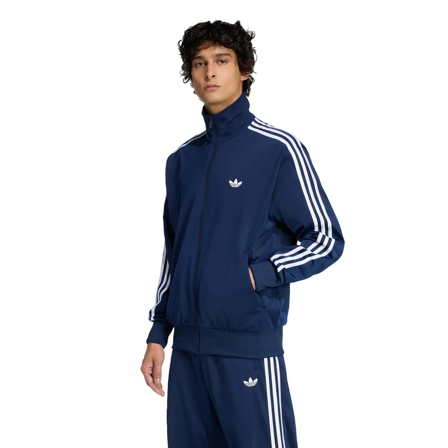 Мужская тёмно-синяя олимпийка Firebird от Adidas — фото 4