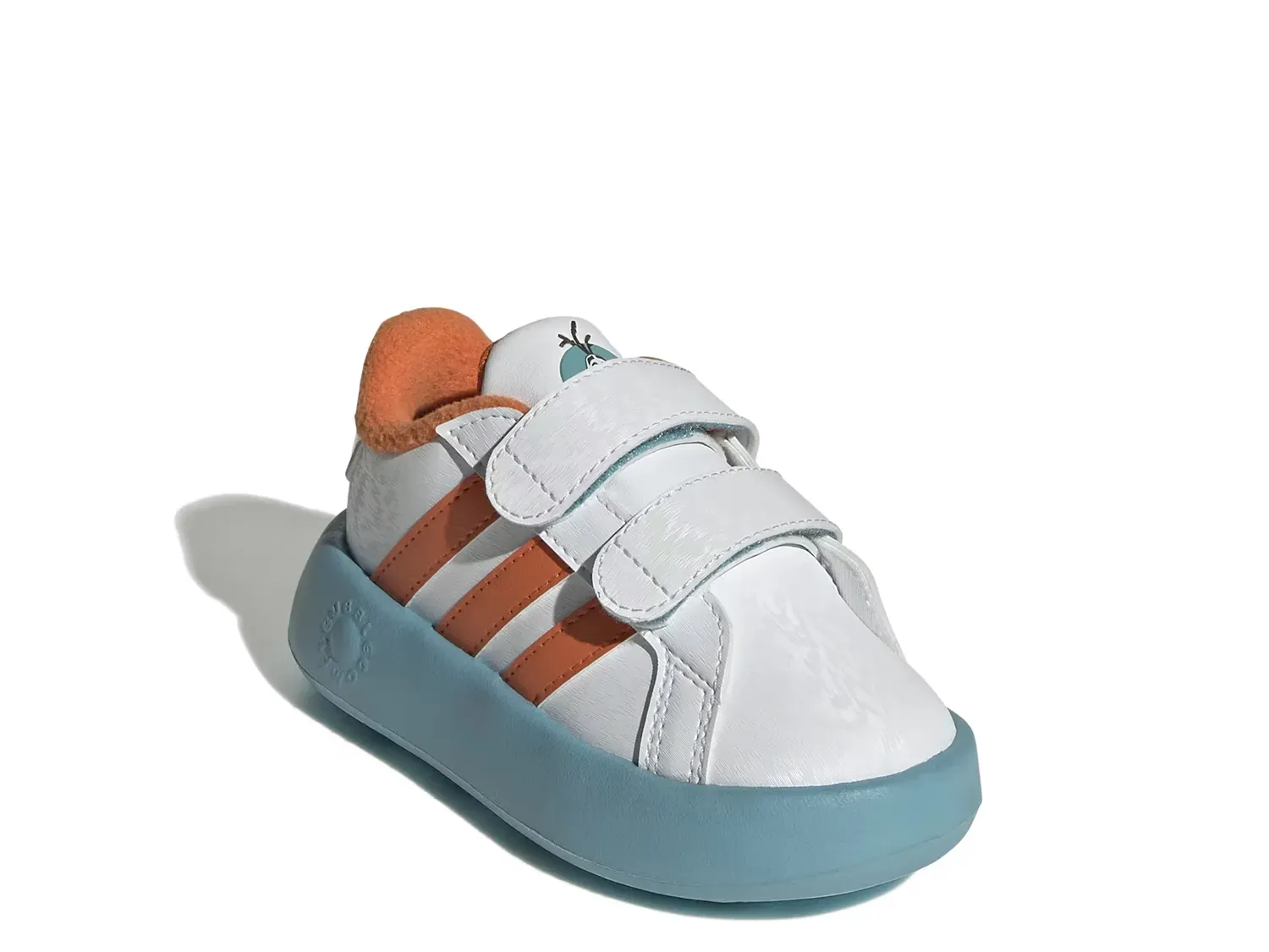 

Кроссовки Olaf Grand Court - детские Adidas, White/Orange