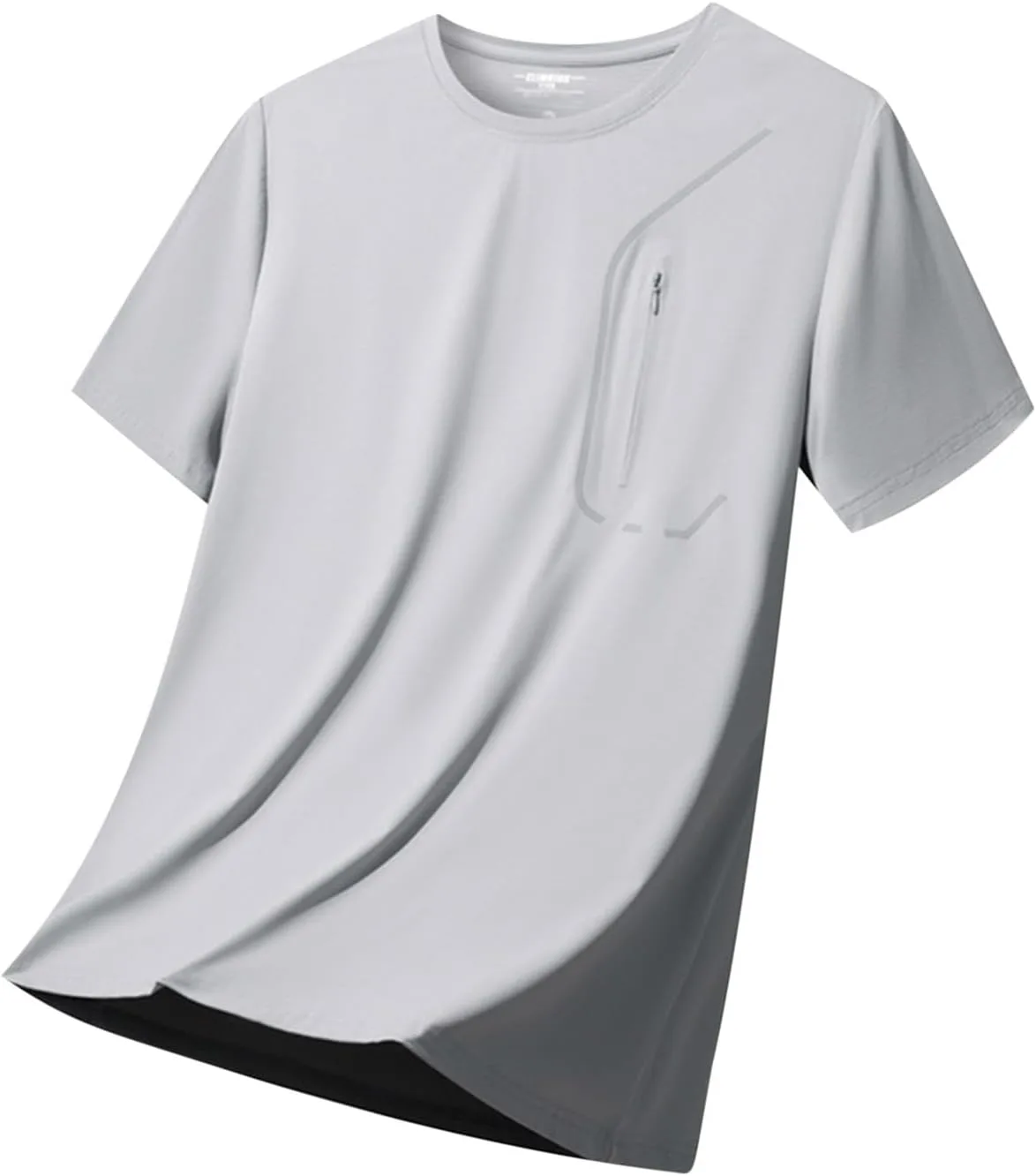 

Мужская футболка для тренировок с карманом-молнией, летняя спортивная Sdeycui