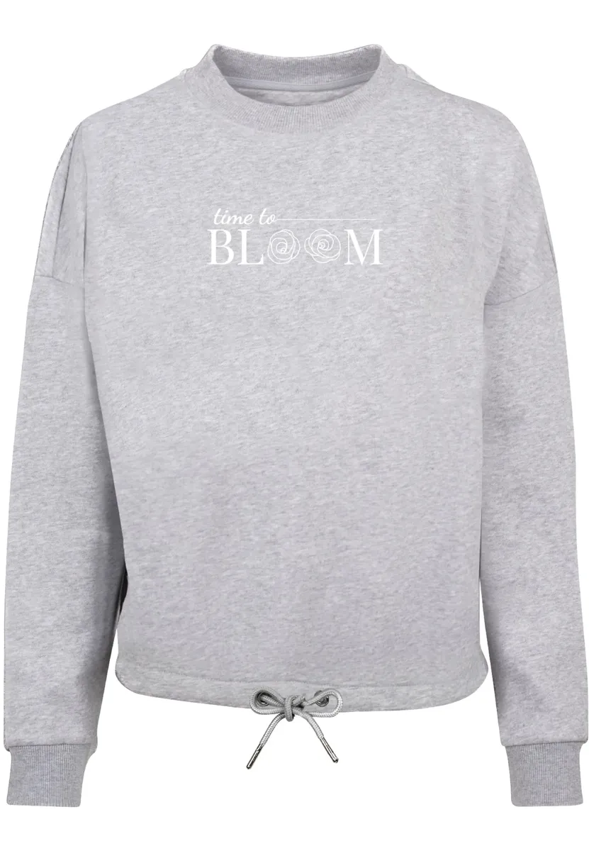 

Merchcode Свитер " Merchcode Ladies Ladies Время расцветать - Oversize Crewneck", серый