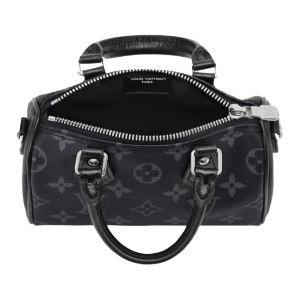 LOUIS VUITTON НаноСпиди Покрытый холст Женская одноручная сумка через плечо Черная — фото 4