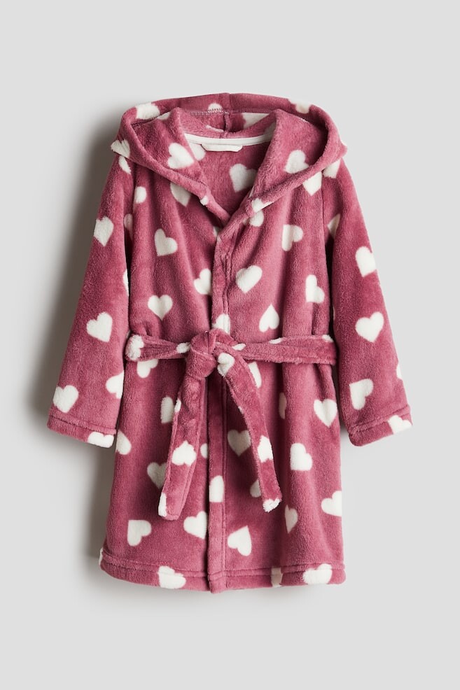 

Флисовый халат H&M, розовый