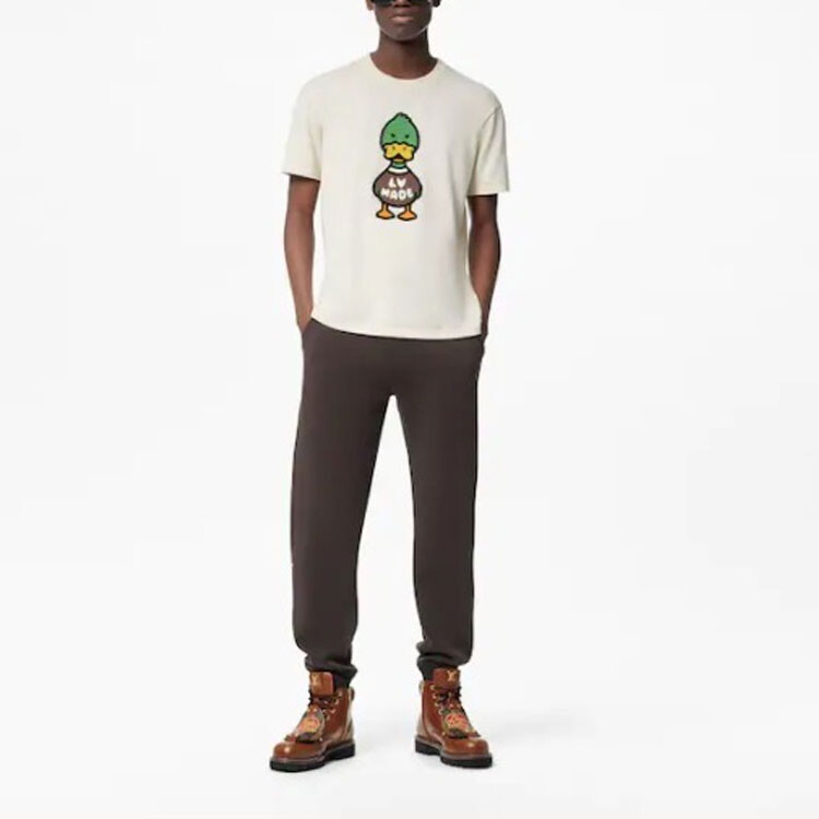 Футболка Louis Vuitton x Nigo Logo Graphic, белый — фото 4
