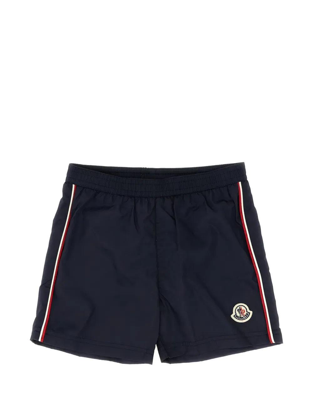 Купальник с трехцветной окантовкой Moncler Enfant, синий