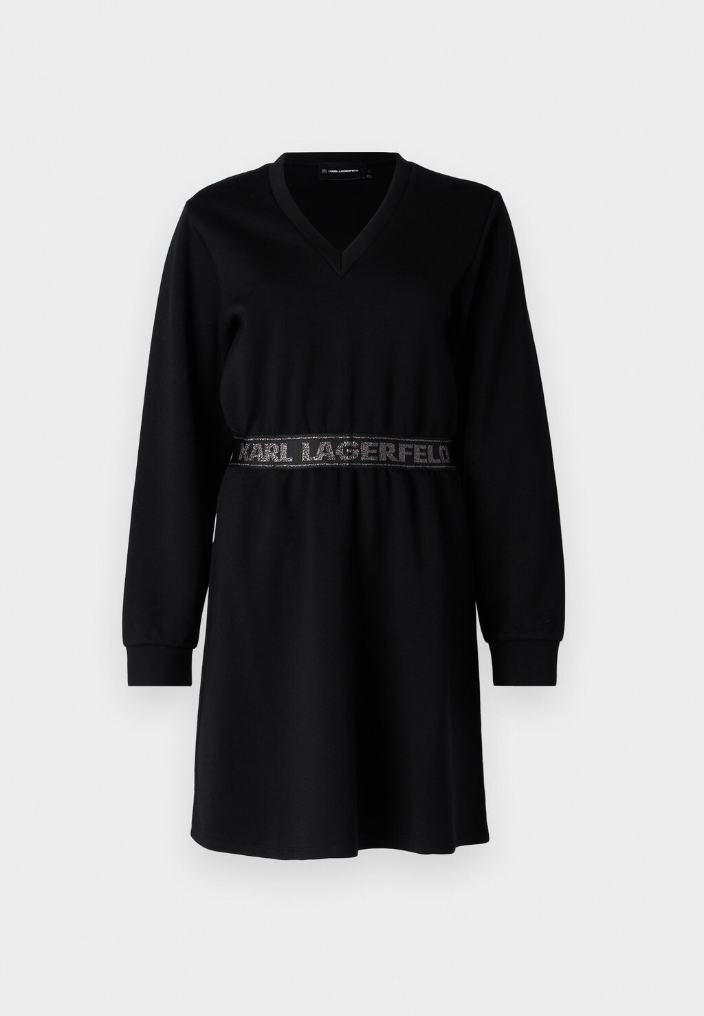 

Повседневное платье GLITTER LOGO TAPE KARL LAGERFELD, черный