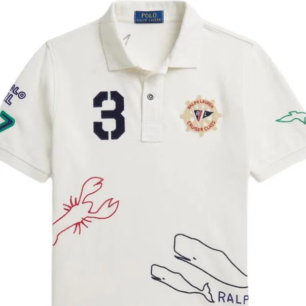 Поло детское классическое Polo Ralph Lauren Washed White — фото 4